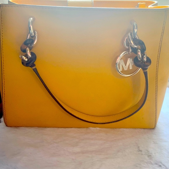 Michael Michael Kors Bags | Michael Kors Yellow Multi-Compartment Handbag | - Picture 2 of 9